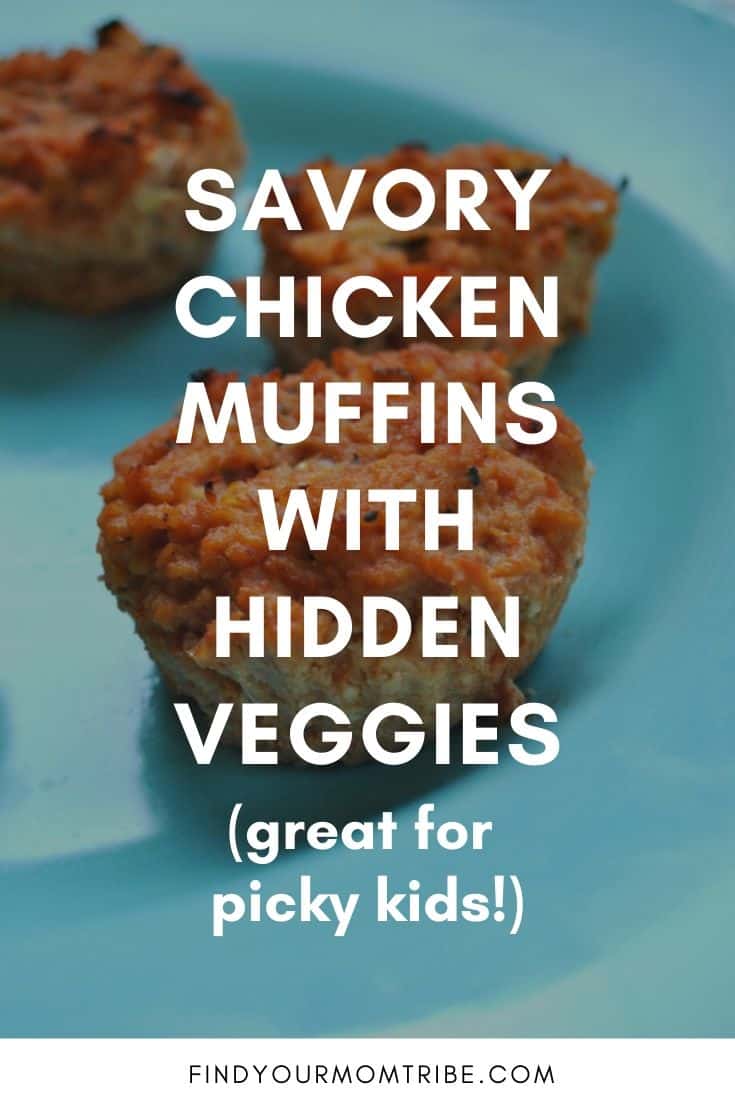 Savory Chicken Muffins with Hidden Veggies great for picky kids