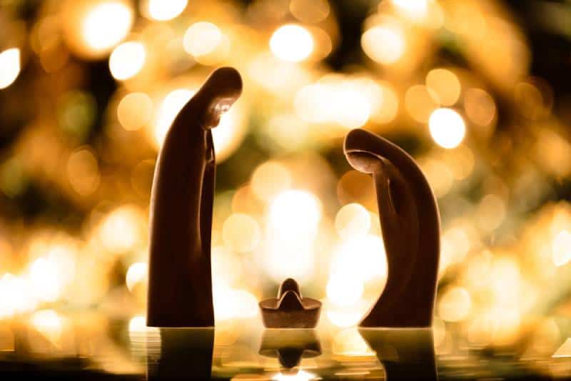 Christmas nativity figurines