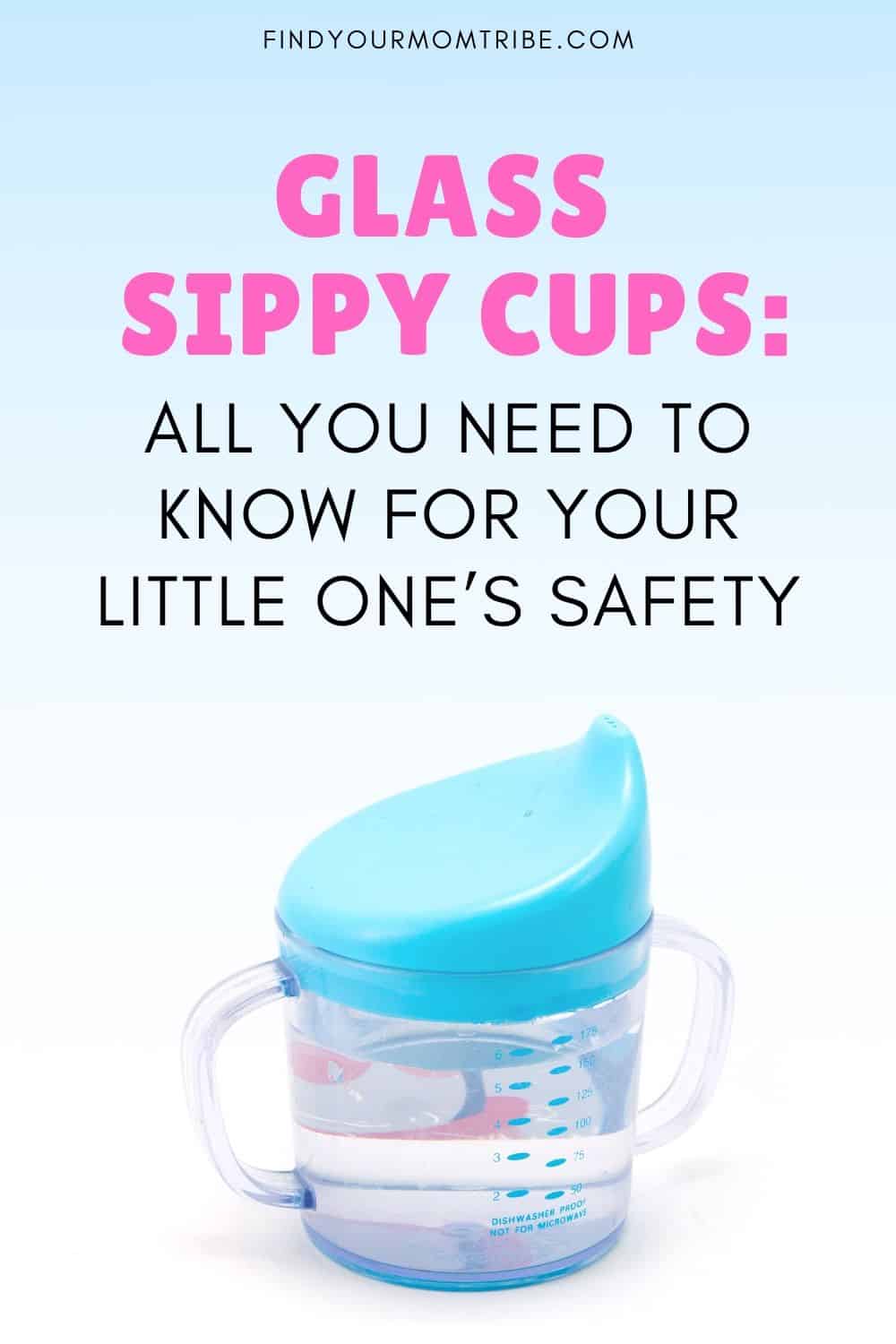 Blue Glass Sippy Cup