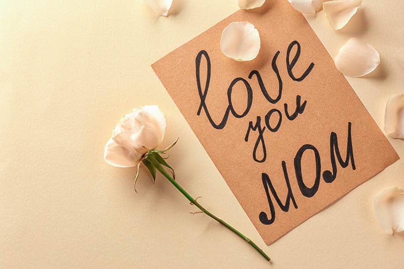 love you mom note for mother's day