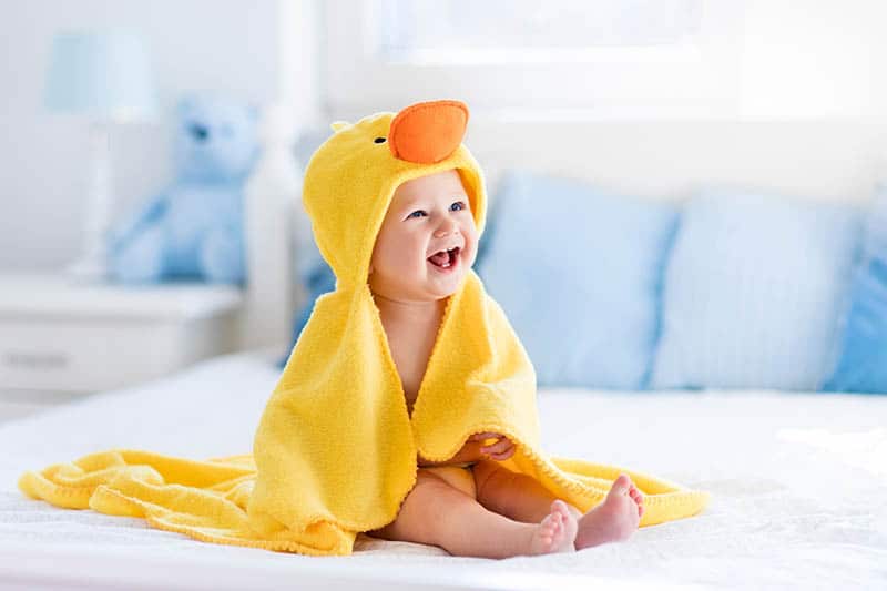 baby duck washcloth 