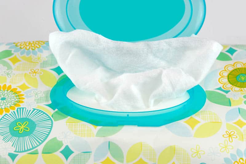 A pack of baby wipes 