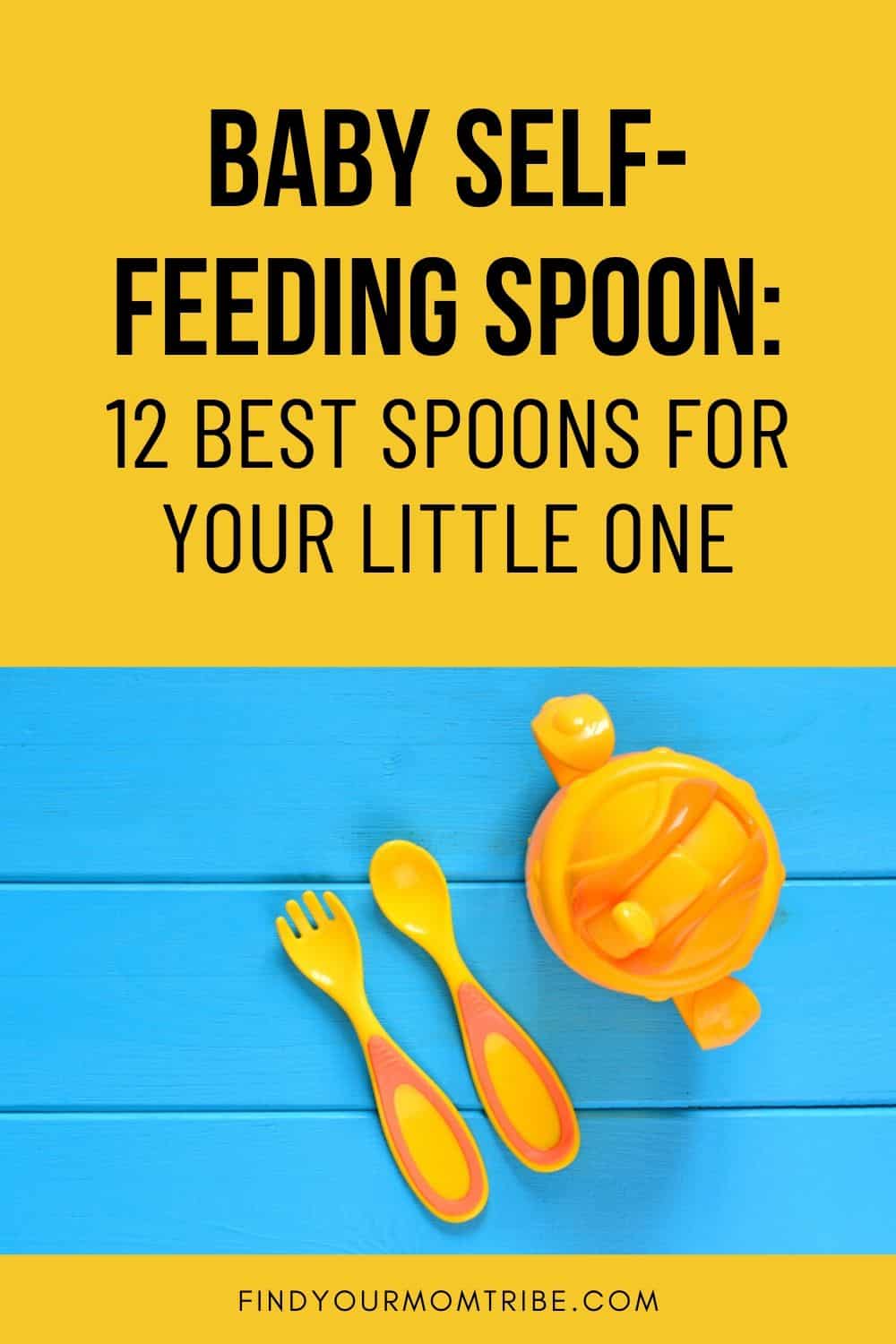 Baby Self-Feeding Spoon Pinterest