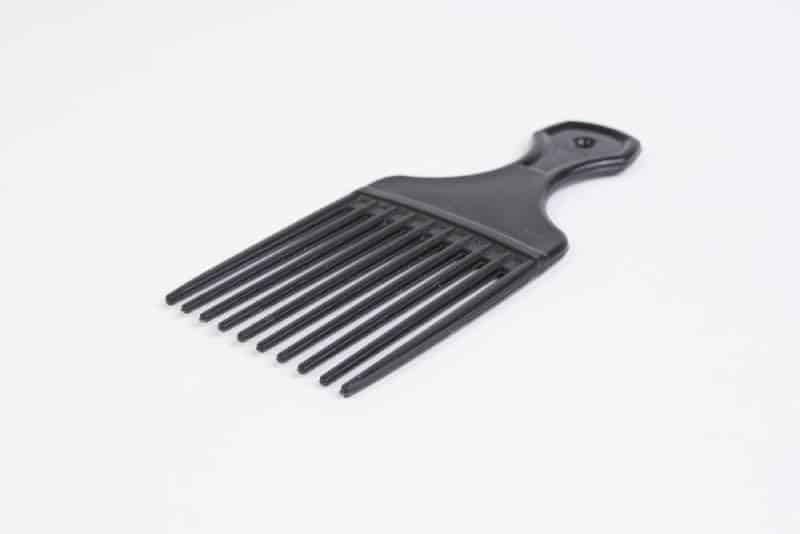 black comb isolated on white background