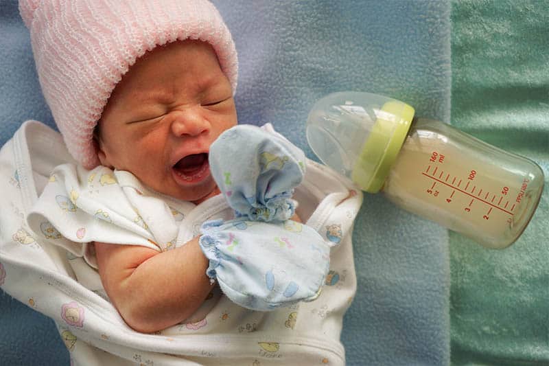 small baby newborn refusing to take bottle