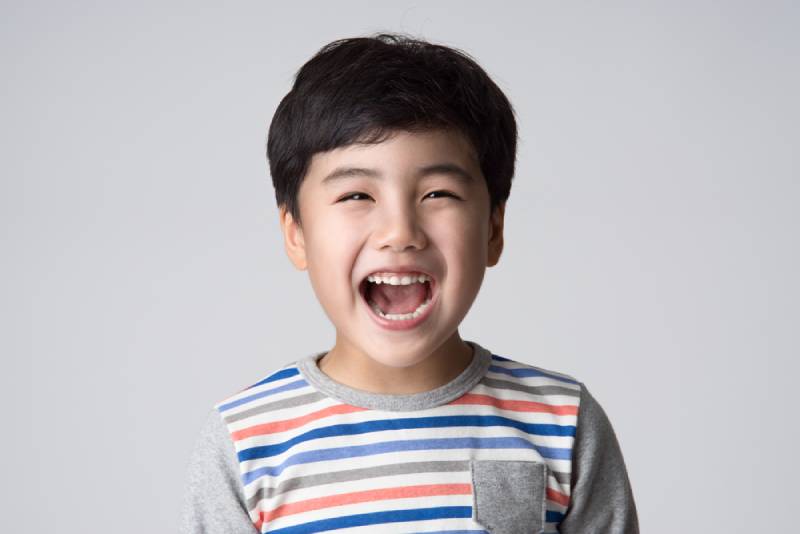 cute little boy smiling