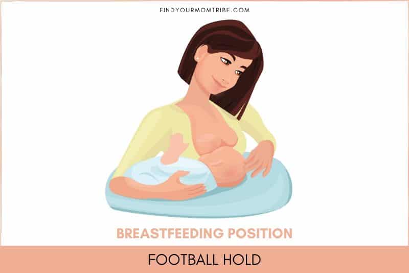 Breastfeeding position football hold