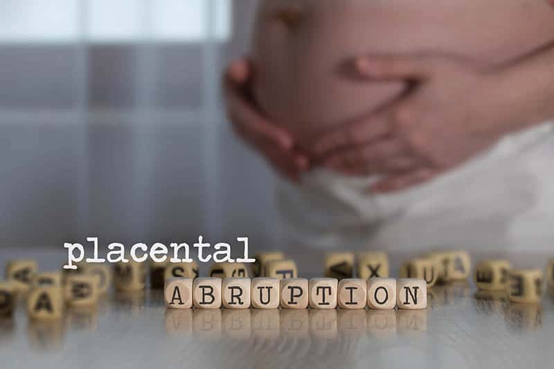 baby in distress Placental abruption