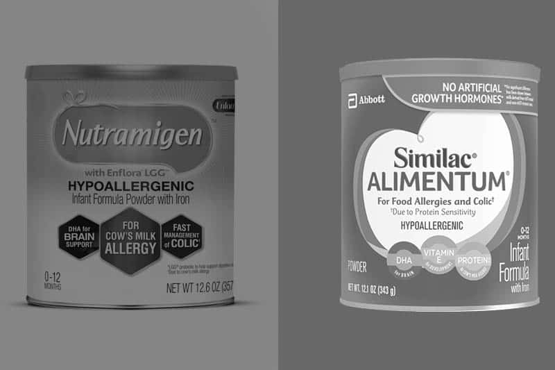Nutramigen and Alimentum both formulas lose