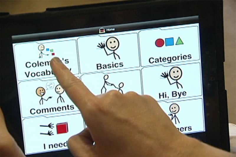 Digital communication board interactive on a device