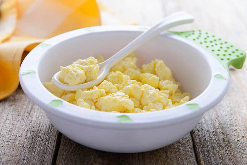 eggs in a bowl ready for kid