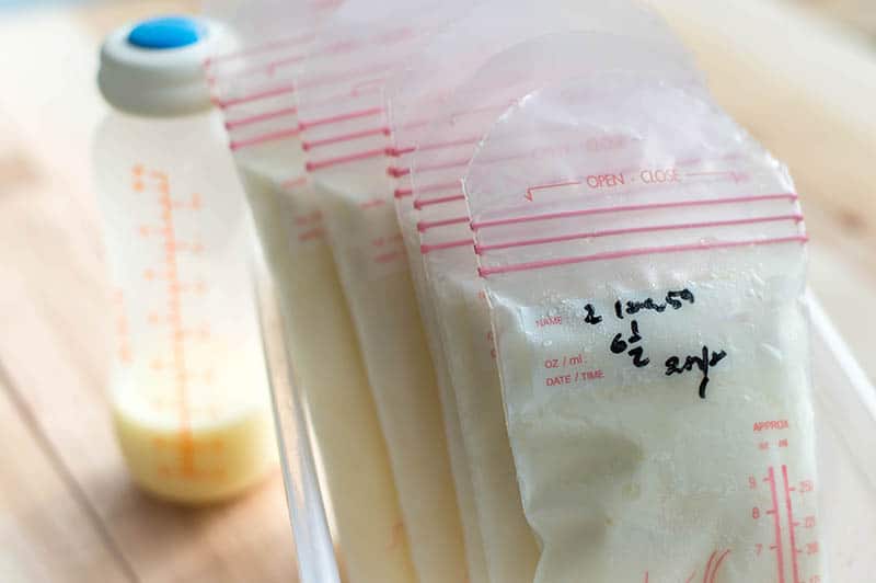 labeled breast milk
