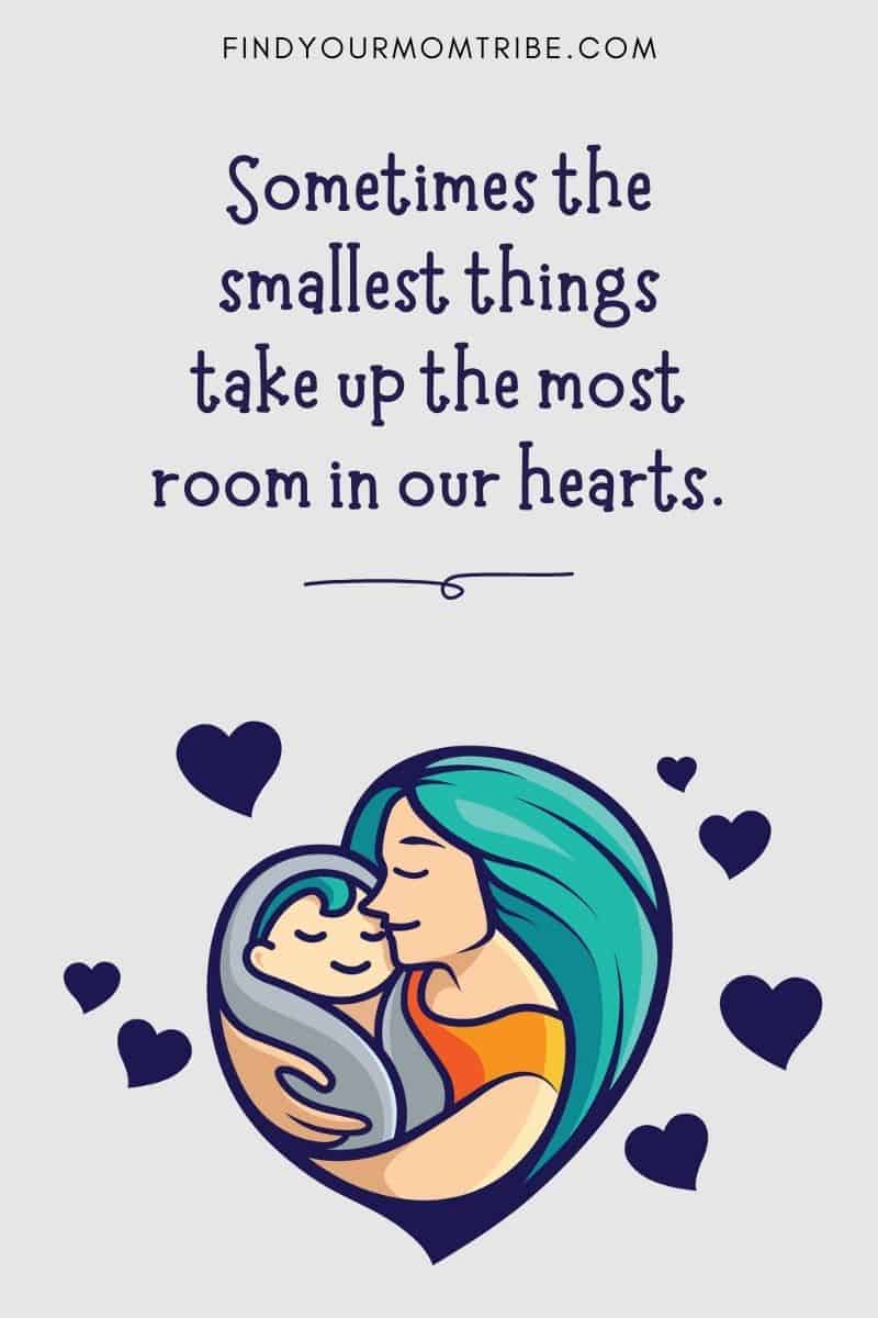 Adorably Simple Baby Instagram Captions: Sometimes the smallest things take up the most room in our hearts.