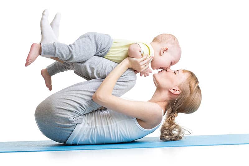 The process of baby yoga