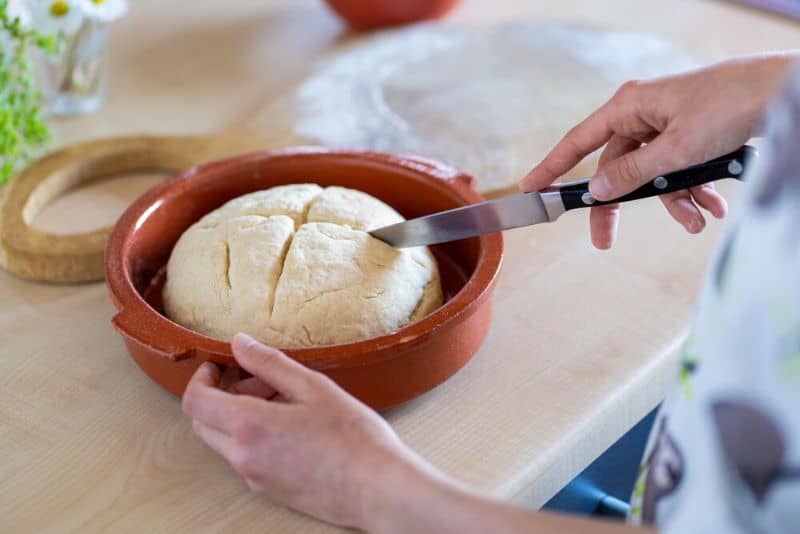 Preparing Soda Bread Dough for Baking