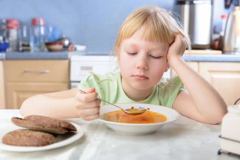 Kid doesn't want to eat soup