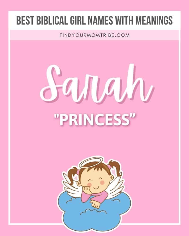 female name Sarah illustrated