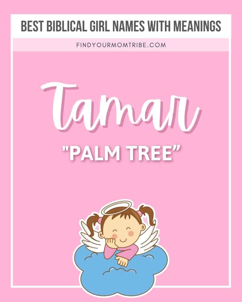 Illustration and meaning of female name Tamar