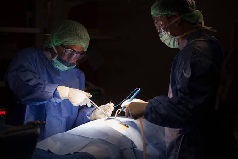 doctors doing surgery