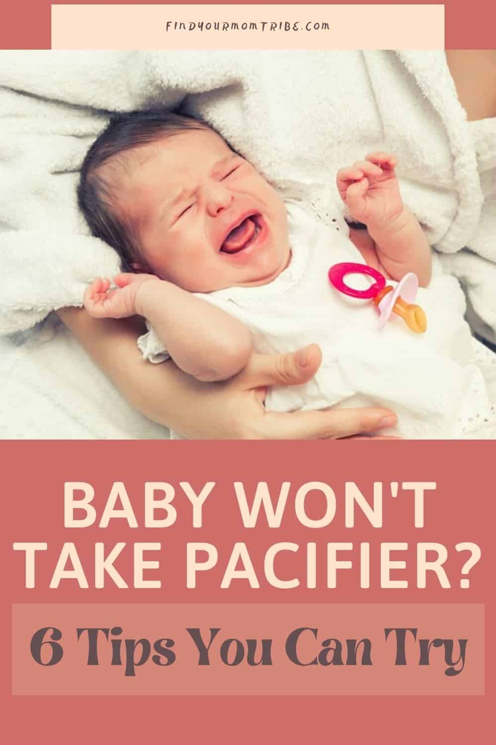 pinterest baby won't take pacifier