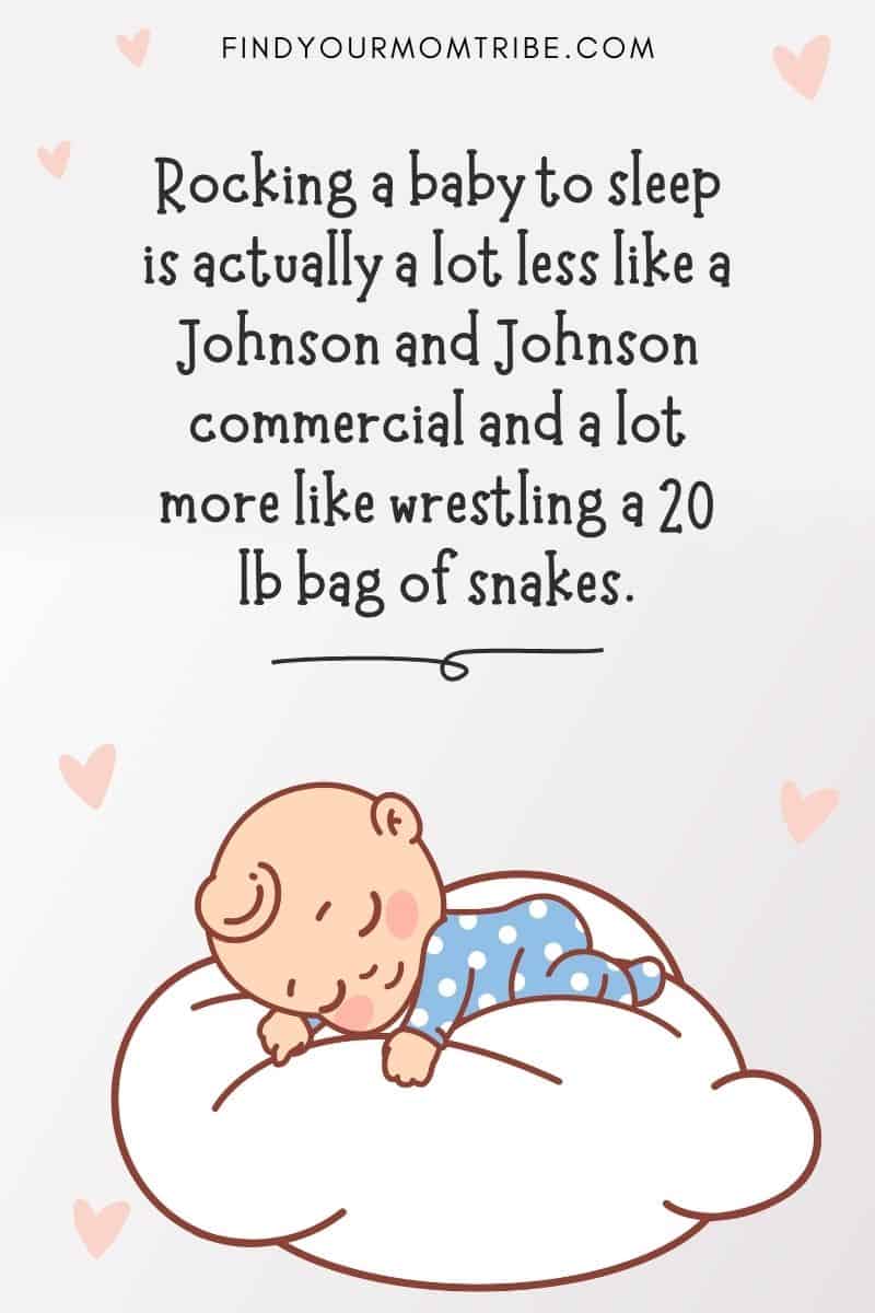 Funny Sleeping Baby Quote: 