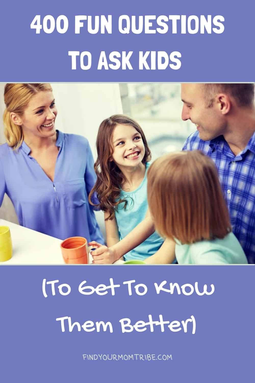 Pinterest fun questions to ask kids 