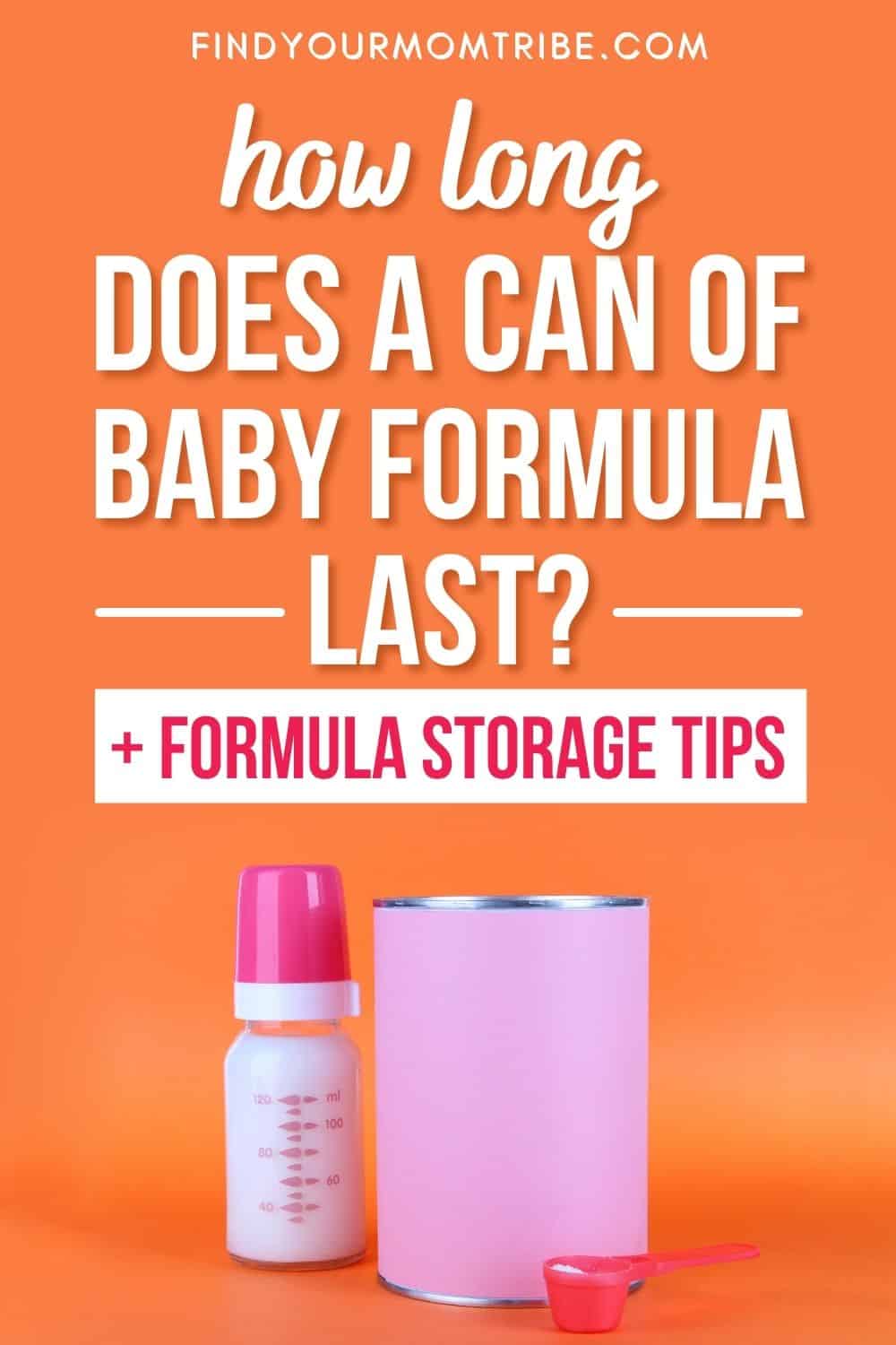 How Long Does A Can Of Formula Last Pinterest