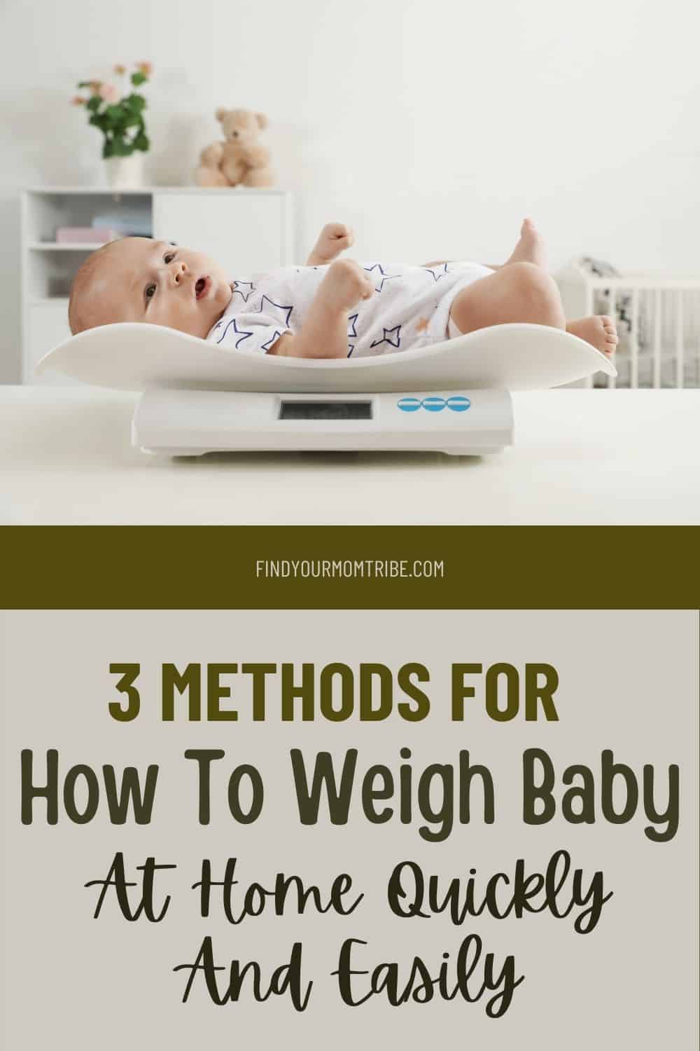 Pinterest how to weigh baby at home 