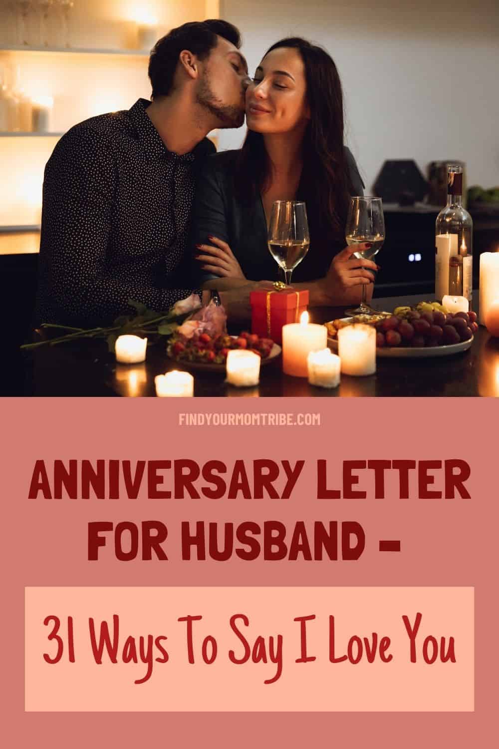  Pinterest anniversary letter for husband