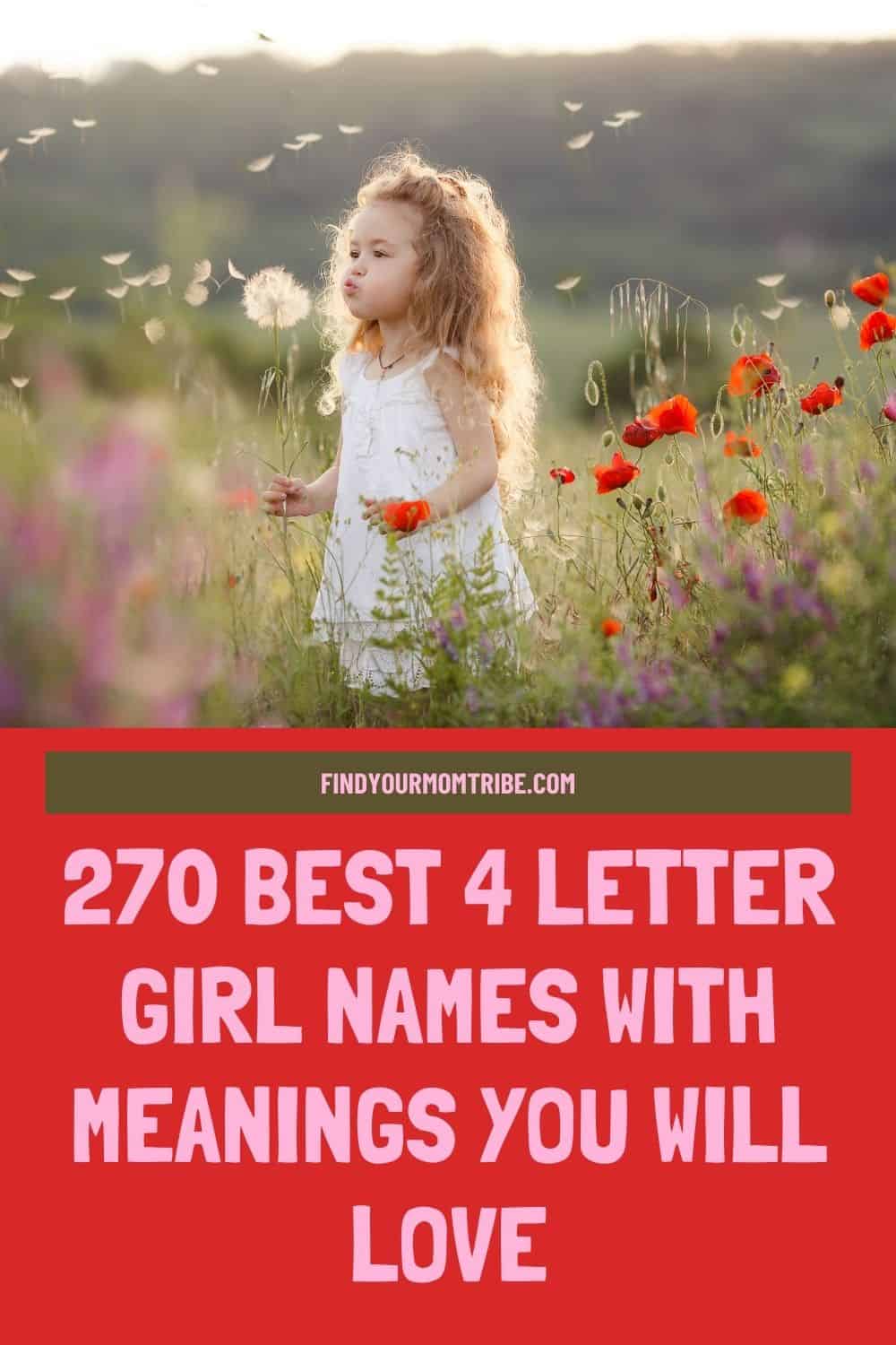 Pinterest 4 letter girl names 