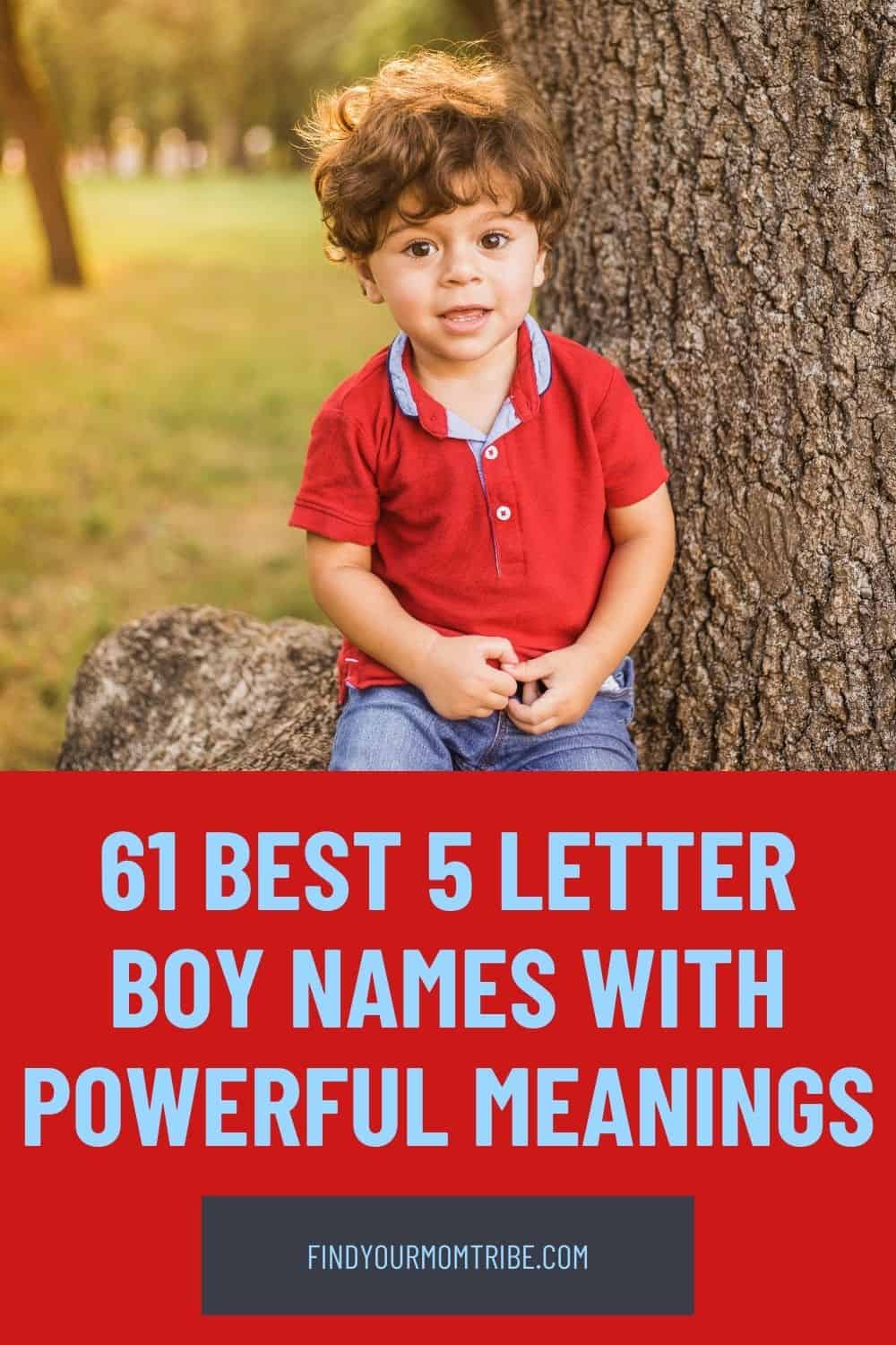 Pinterest 5 letter boy names 
