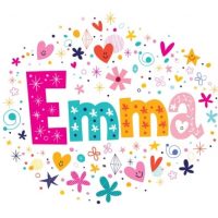Name Emma written in decorative lettering