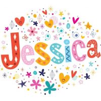 name Jessica written with decorative letters