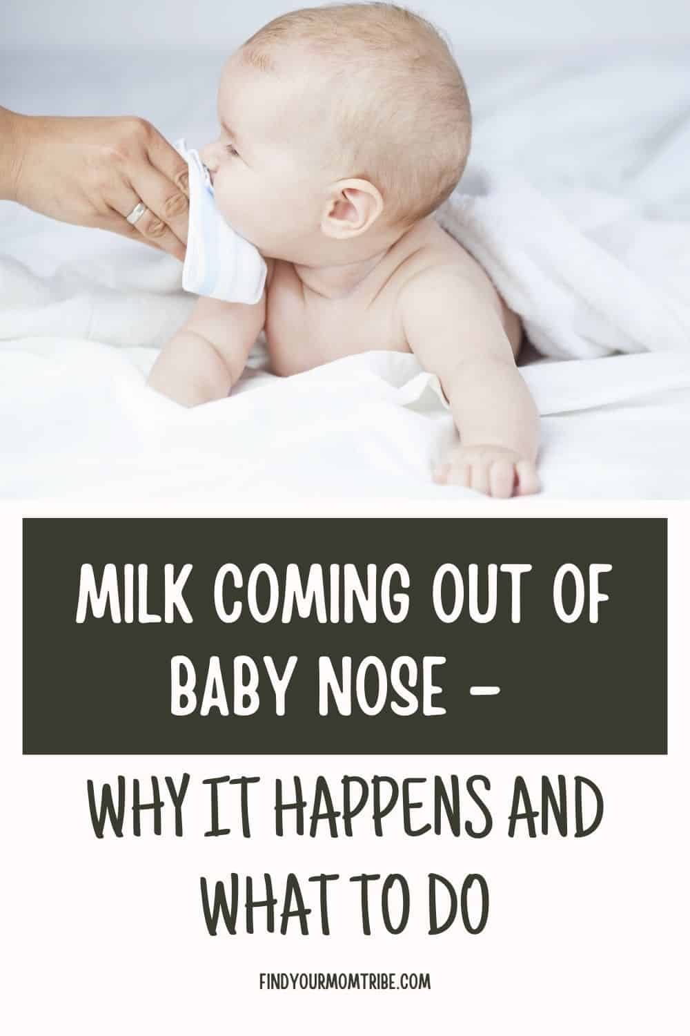 Pinterest milk coming out of baby nose 