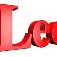 the name leo in 3d letter illustration
