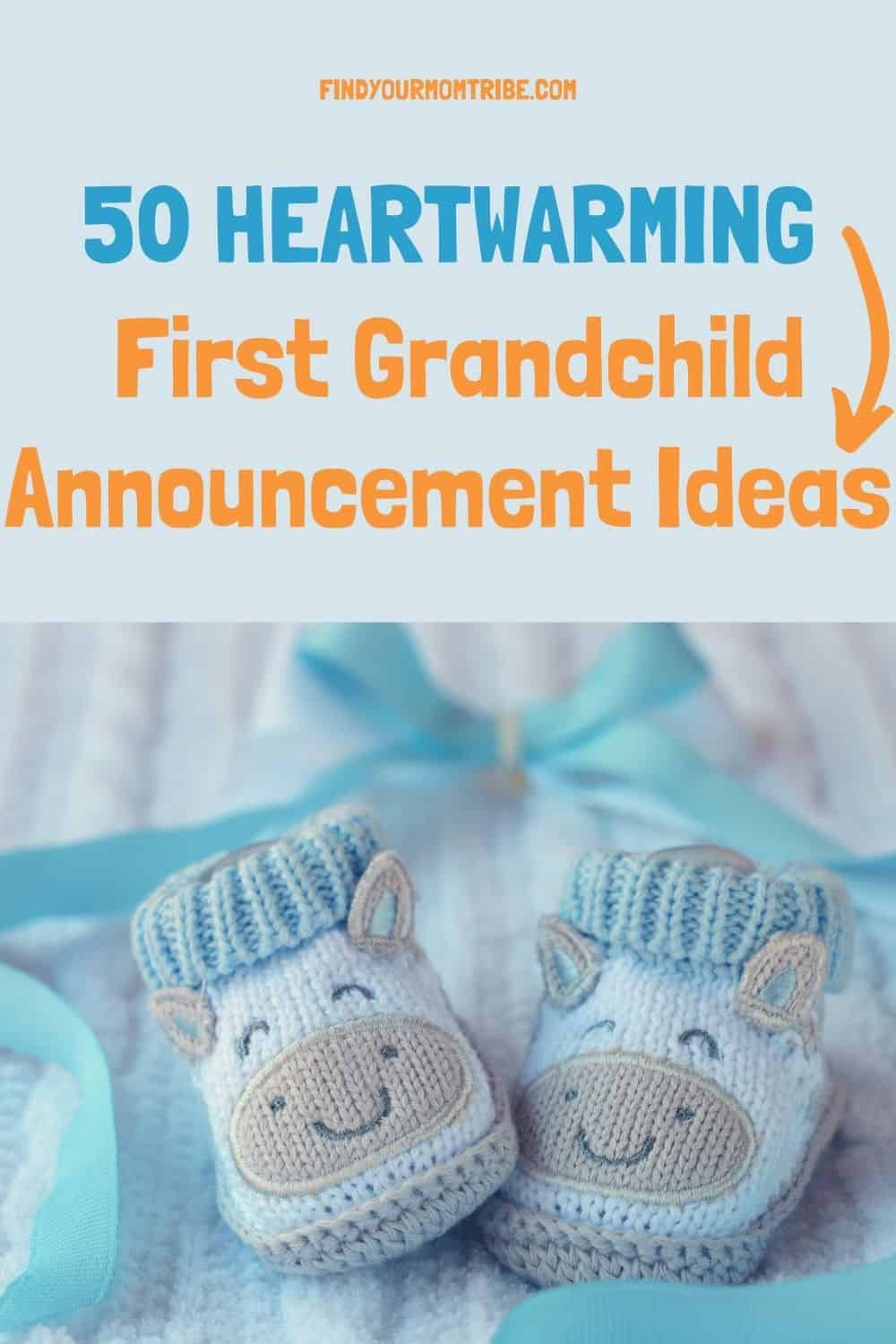 Pinterest first grandchild announcement ideas 