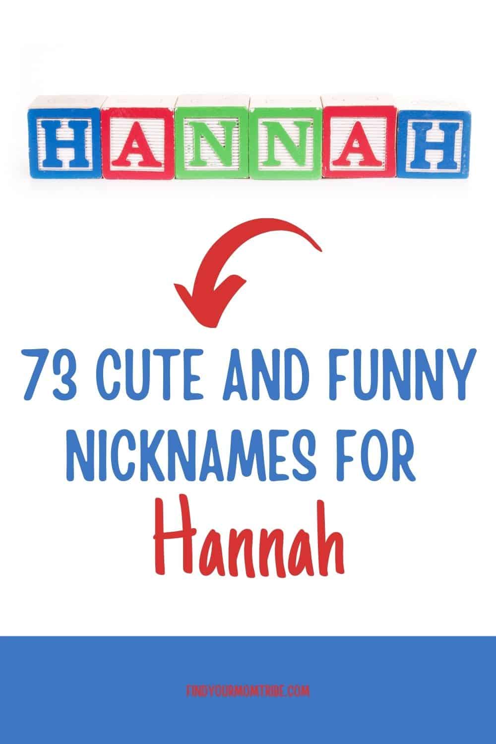 Pinterest nicknames for hannah 