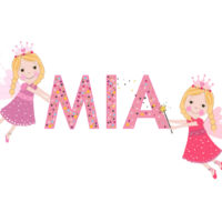 Mia female name with fairy tale fairies