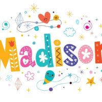 Illustrated female name Madison