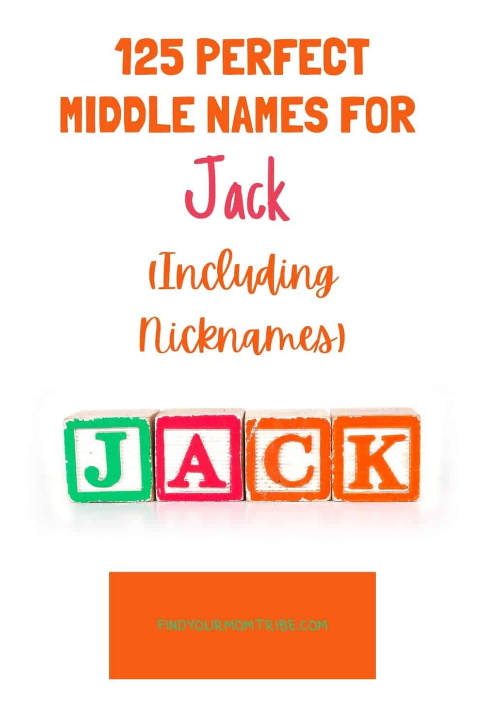 Pinterest middle names for jack 