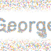 colorful illustration of the name George