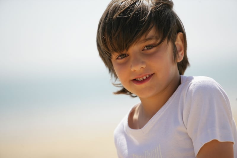 Portrait of a little boy smiling