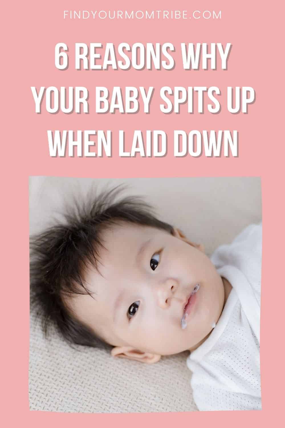 pinterest baby spits up when laid down