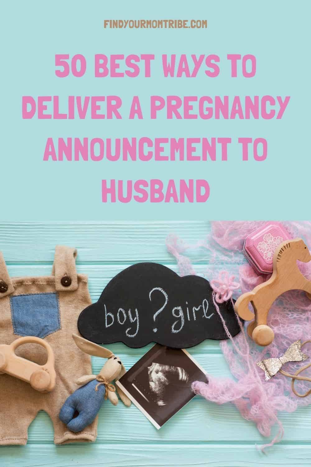 Pinterest pregnancy announcement to husband 